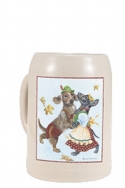 Dancing Dachshund 0.5L Bavarian Mug