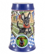 New Dachshund Relief Stein