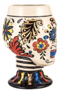 Day of the Dead Multi-Color Skull Goblet