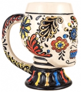 Mini Multicolor Skull Mug With Handle