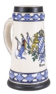 Bavaria Stein with Bayern Flags w/o Lid