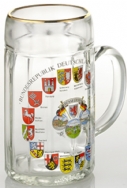 1.0L Deutschland Glass Mug