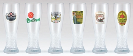 Weizenbier Glasses-Set of 6 Assorted