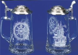 Glass Nautical Stein