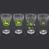 John Deere Set of 4 Assorted All-Purpose Glasses