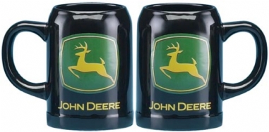 John Deere 2000 Logo Black Mug