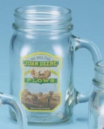 John Deere Plows Drink Jar