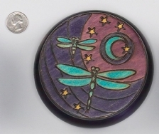 Dragonfly Moon Round Box