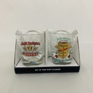 Set of 2 Jack Daniel's shots, Old Time and Barrel Men