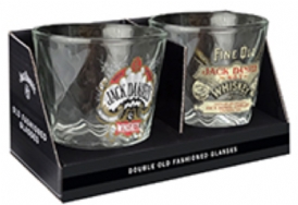 Set of 2 Jack Daniel's DOFs, Spade and Fine Old