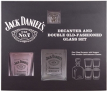 JD Decanter/4 DOF Set Black Label Logo
