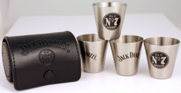 Jack Daniel's Shot Glass Travel Set