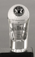 Jack Daniel's Shot Glass w/ Golf Ball