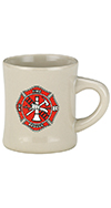 Fireman White Diner Mug