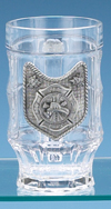 Fire Department Glass Facet Mug